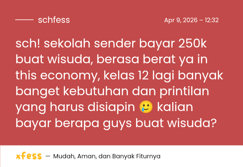 Schoolfess tweet media