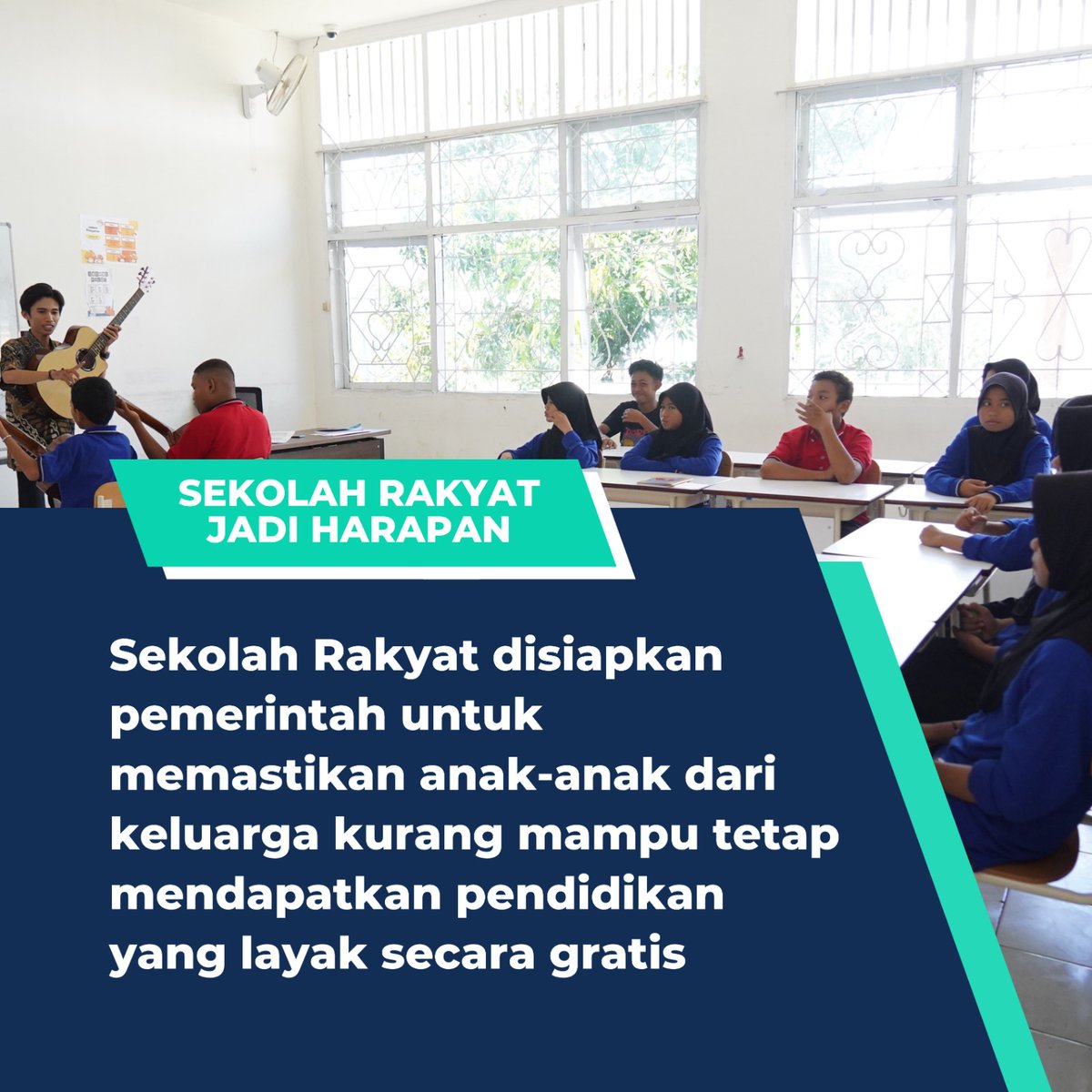 Sekolah rakyat jadi harapan baru ribuan anak kini bisa bermimpi lagi #SekolahRakyatHarapan