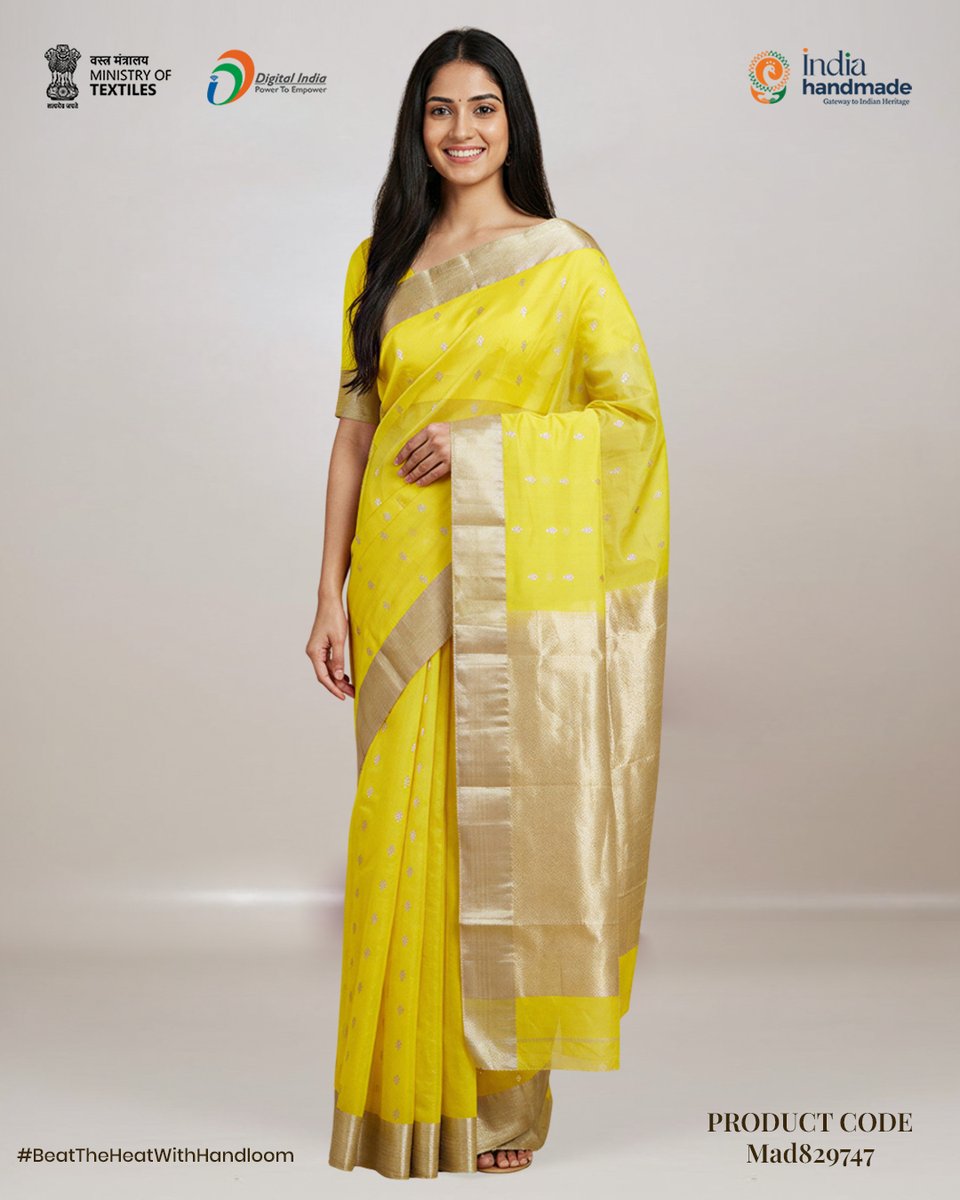 Indiahandmade_'s tweet image. Discover the joy of wearing sarees that are as breathable as they are beautiful. A perfect blend of heritage, comfort and effortless summer style

✨Buy now at Indiahandmade.com.

#Indiahandmade #SupportArtisans #HandloomIndia #VocalForLocal #MadeInIndia #CraftsOfIndia