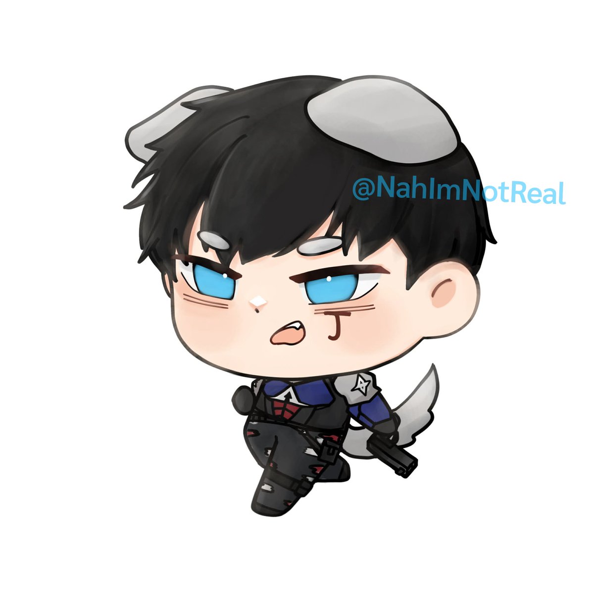 NahImNotReal's tweet image. Actually finished one. AK cutie is now on duty to take out those with dirty minds
#arkhamknight
#jasontodd