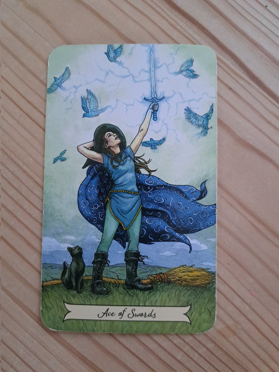Laurajk32's tweet image. Today's card is Ace of Swords 

New information can either prove or disprove what we already believe to be true. 

#information #believe 

#tarot #tarotmessage #LauraJK32