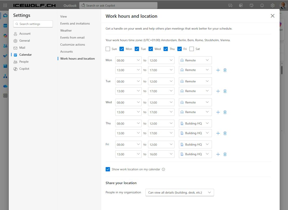 andresbohren's tweet photo. 🚨New #Workhours and #Location breaks Set-MailboxCalendarConfiguration
- Read all the details in my #Blog Article 📢
https://t.co/7pFlTRy3qk https://t.co/Xh5aSGAwfE