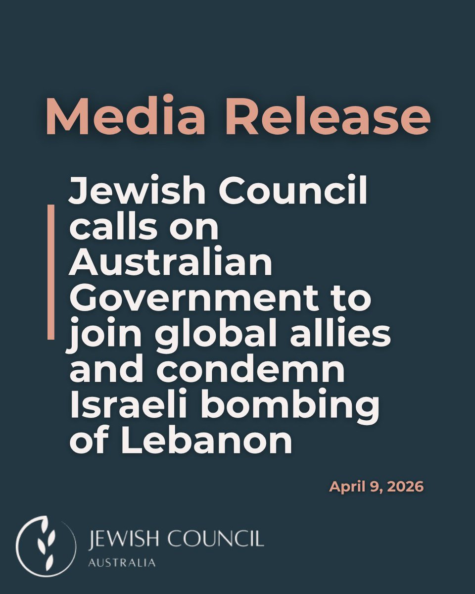 Jewish Council of Australia tweet media