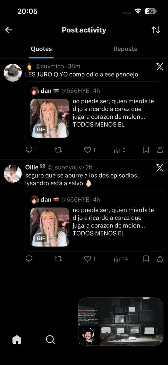 ary con a de anoche (VI A MC EN EL LUNARIO) tweet media