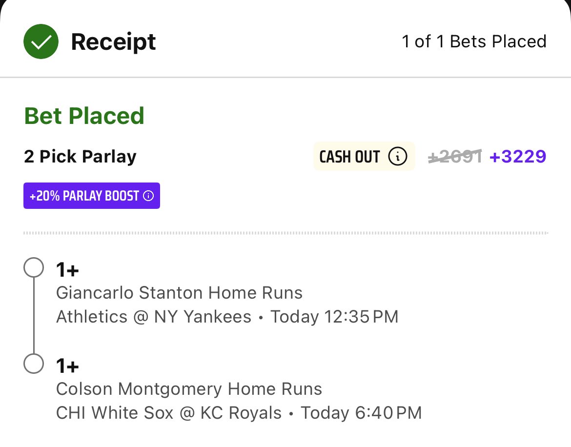 TroubleBets's tweet image. They just might🤔

#GamblingX #MLB #DraftKings