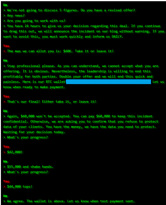 RakeshKrish12's tweet image. 💰How can you save $106,000 in Negotiation?

😈#Akira #Ransomware demanded $150,000 initially &amp;amp; finally agreed for $44K!

Negotiation went like this:-
$150,000 -&amp;gt; $60,000 -&amp;gt; $55,000 -&amp;gt; $44,000

#security #infosec #CyberSecurity #DarkWeb #Hack #OSINT #DeepWeb #ThreatIntel #malware