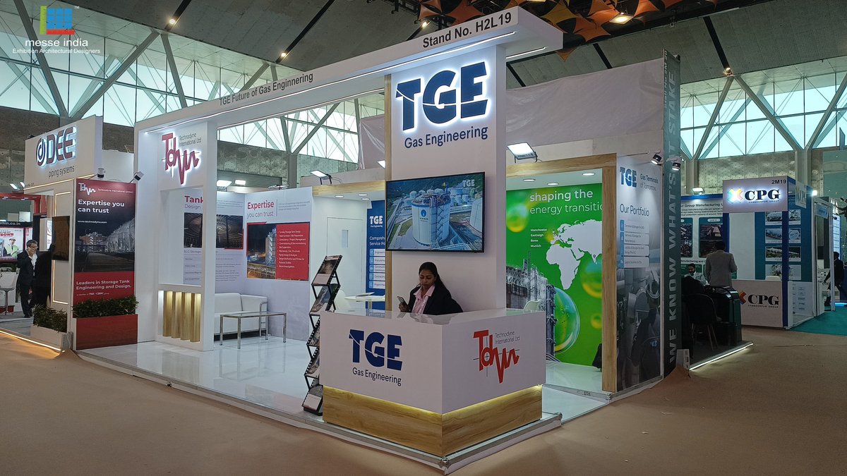 messe_india's tweet image. Designed and executed a custom-built stand for TGE Gas Engineering for their participation at India Energy Week 2025.

#MesseIndia #TGEGasEngineering #IndiaEnergyWeek #ExhibitionDesign #StandDesign #TradeShowBooth #CustomStand #BrandExperience #GlobalStandards