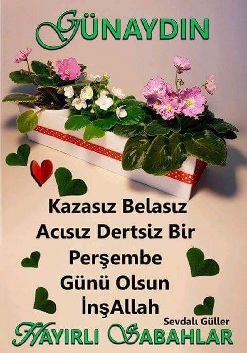 "Cumayı müjdeleyen Perşembe gününün; evinize bolluk, gönlünüze huzur ve dualarınıza kabul getirmesini dilerim.