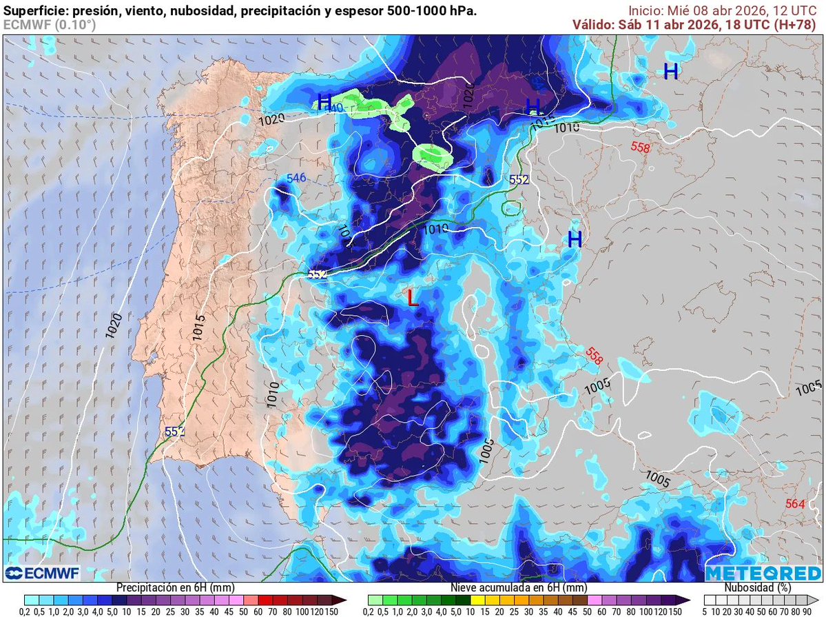 meteo_tetuan's tweet image. Buen día! 15,8 l/m2 dejó el episodio de precipitación en #Tetuán. Ya queda atrás y tenemos por delante días casi de #verano, con una masa de aire cálido que hará subir las Tªs: hoy hasta 25-26°C y mañana hasta 27-28°C. Y mañana con min de 14-15°C! El #Finde bajan y puede llover.