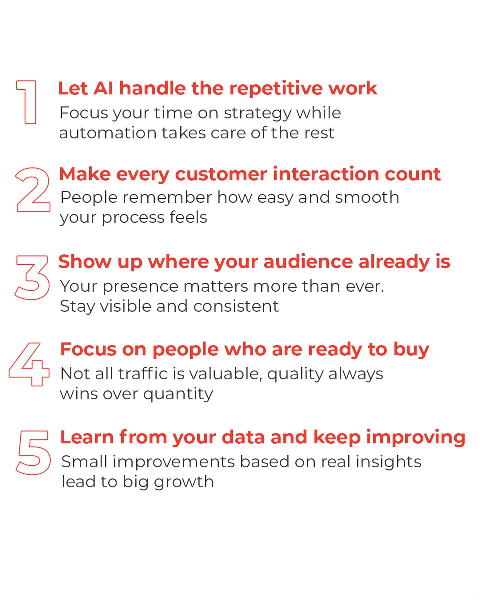 airbow_it's tweet image. Growth in 2026 isn’t about doing more… it’s about doing smarter. 

Automate what slows you down, show up where it matters, and focus on people who are ready to buy.

Small shifts → Big results.

Which one are you already doing? 👇

#BusinessGrowth2026 #DigitalMarketingTips