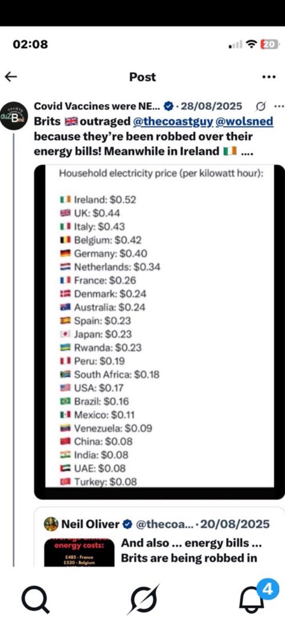 duzBme's tweet photo. Ireland 🇮🇪 had the highest energy charges in the world before the US/Israel/Iran conflict. Rank and file Gardai taking orders from toxic management and WEF/EU/UN puppets in Irish Govt. Time to decide whose side you’re really on. #IrelandEnergyCrisis #GardaWakeUp #FuelProtest  RT https://t.co/R5T9NCDJKb