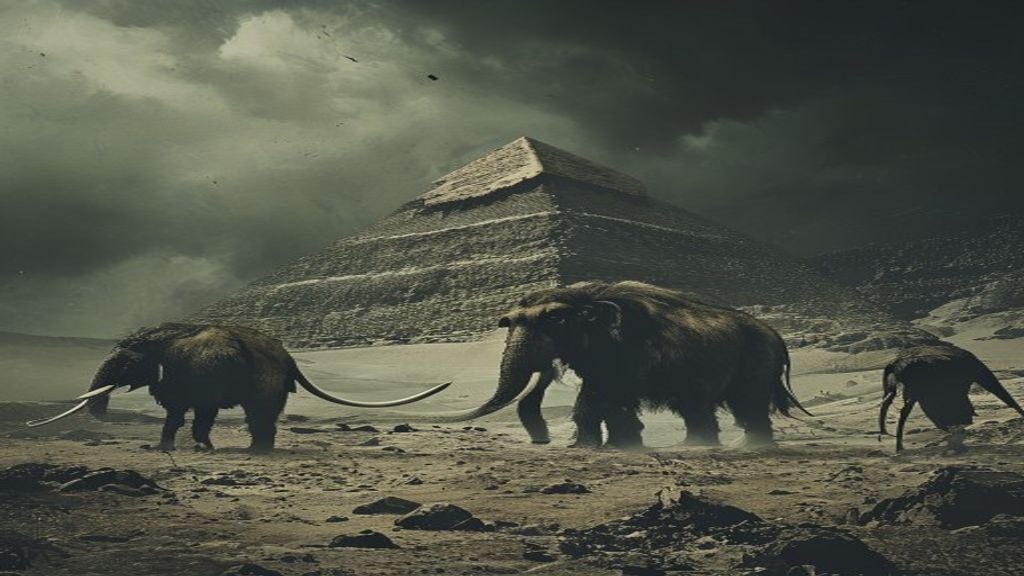 DanielFSmith's tweet photo. Did you know that woolly mammoths were still alive when the Great Pyramid was being built? A population survived on Wrangel Island until ~1650 BCE — centuries after construction began. 🦣🏛️ #DidYouKnow #History https://t.co/5dpQLUSZey