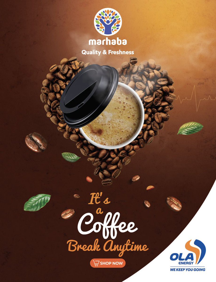 KenyaOla's tweet photo. It’s a coffee break anytime. ☕
Your perfect cup is always ready at #marhaba—so you can keep going.
#Alldayeveryday #wekeepyougoing https://t.co/tM2YPF7Ouu