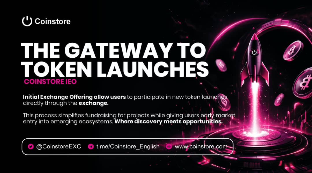P_Major's tweet image. We curate the projects. You capture the opportunity 🤝
@CoinstoreExc Launchpad gives you early access to carefully selected blockchain projects.
This is IEO, redefined 🚀
🔗 cutt.ly/UeAZB23z
#Coinstore #Launchpad #IEO