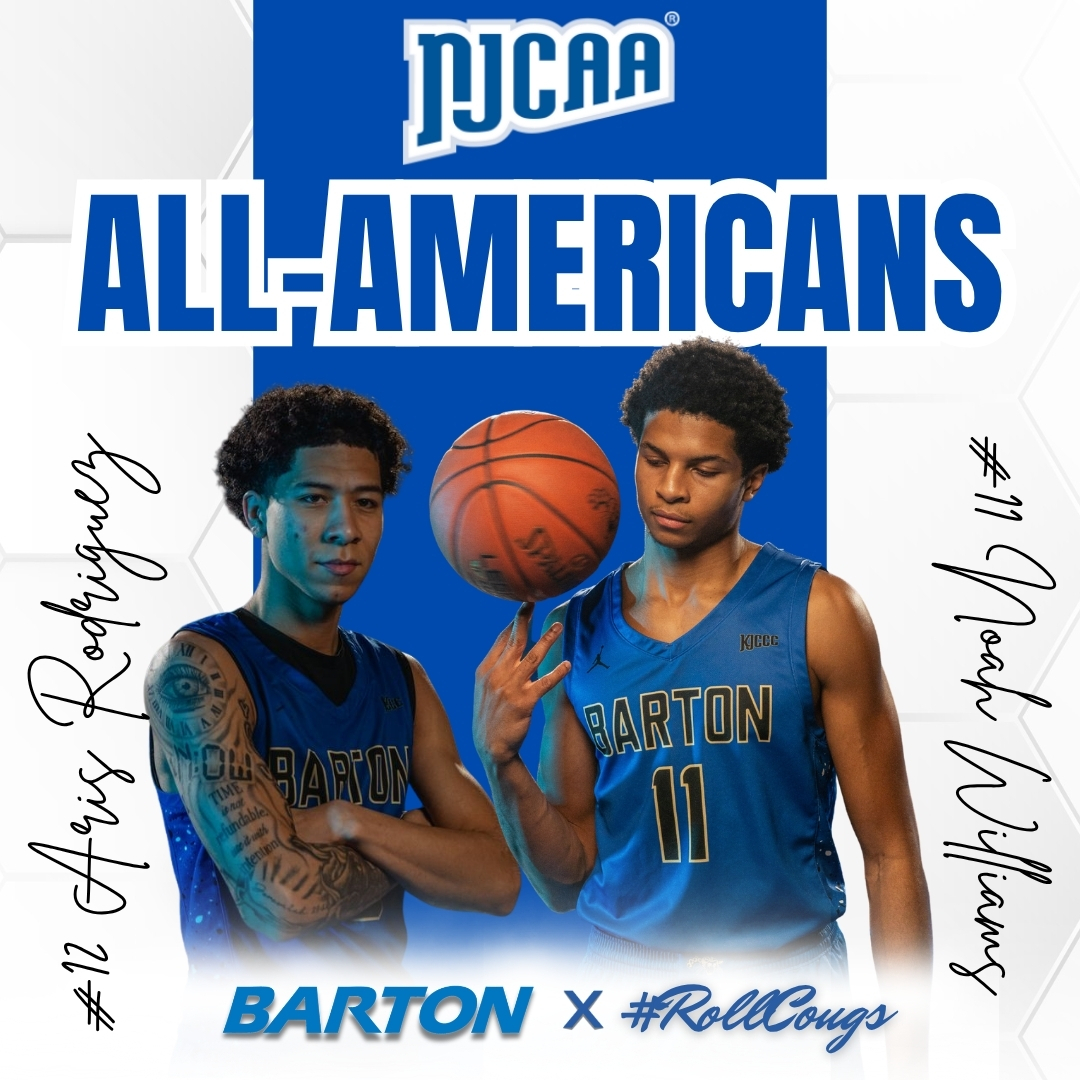 Congrats to Noah Williams and Aris Rodriguez for earning NJCAA All-American honors! 
#RollCougs