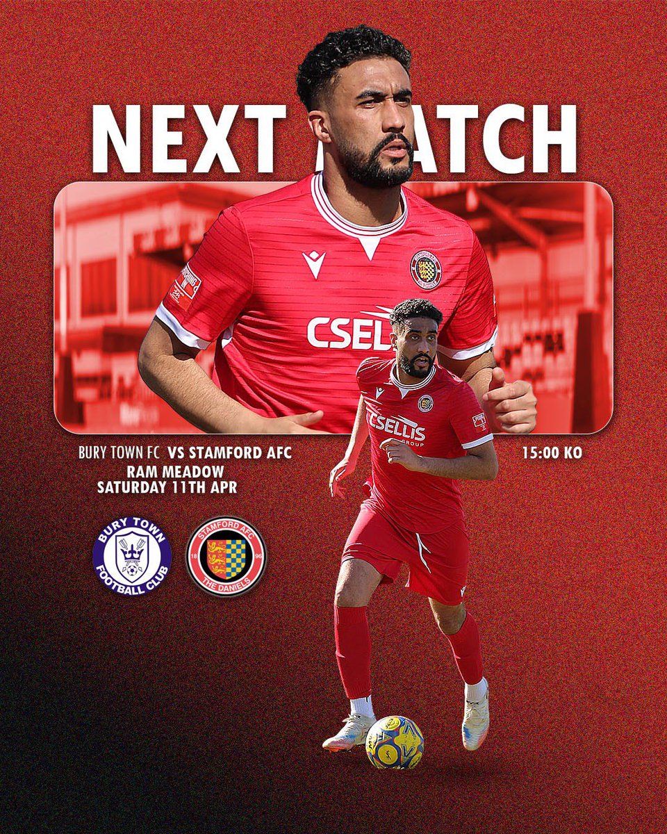 StamfordAFC1896's tweet photo. Next Up!

This Saturday the Dannies travel to Suffolk to face Bury Town FC.

Another tough clash in the fight for survival, safe travels to anyone making the trip!

#BackTheDannies | 🎨: @PhazzaW | 📸: @Robgasman https://t.co/FQUoj6v9pB