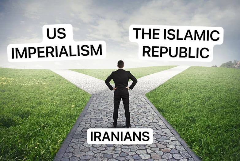 idkijustthibk's tweet photo. How people talk about Iran vs how things actually are https://t.co/e4TftAmjta