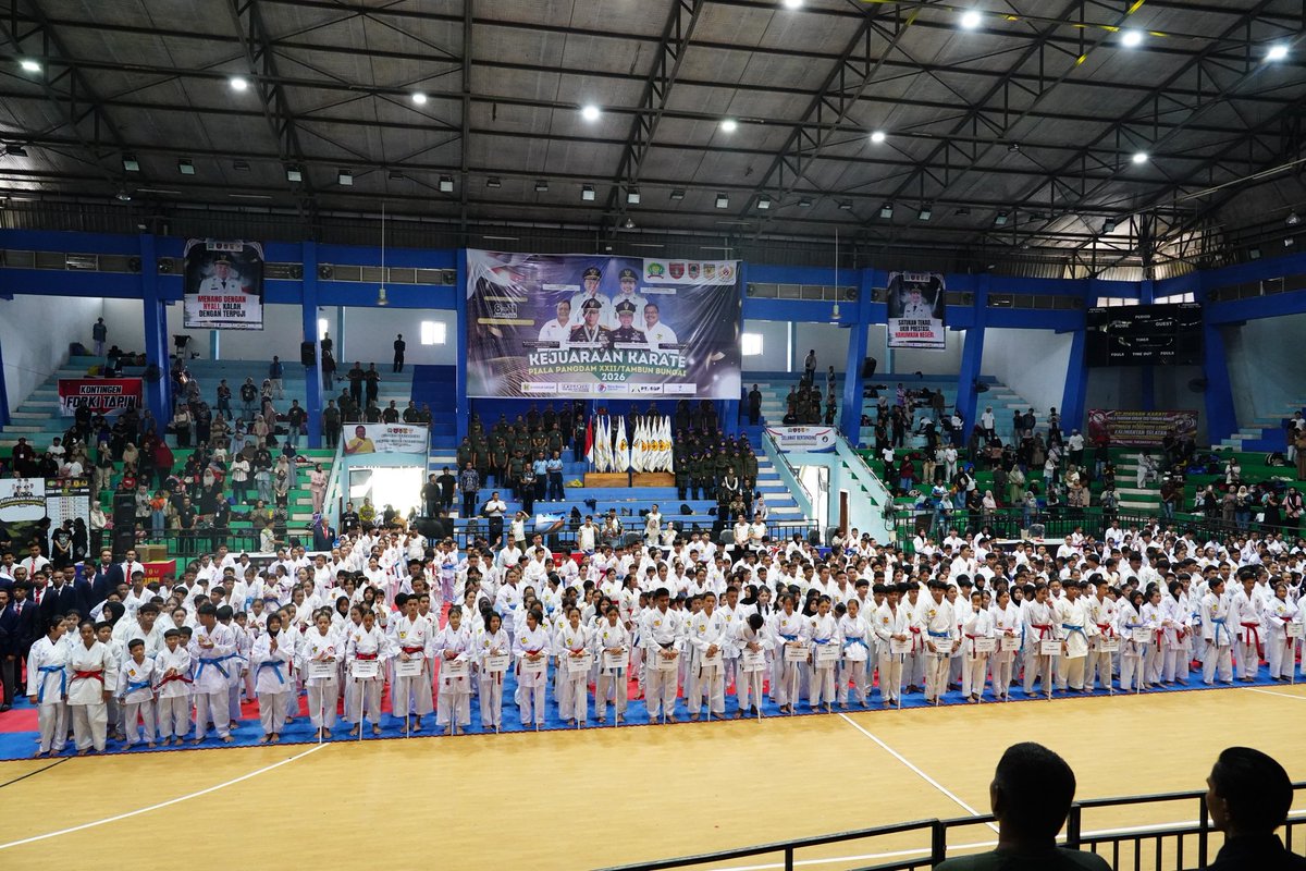 korem101's tweet photo. Cari Bibit Atlet Potensial, Danrem 101/Ant Buka Kejuaraan Karate Piala Pangdam XXII/TB Tahun 2026, Sebanyak 1.532 Atlet Siap Bertanding https://t.co/6aRmEKnywR