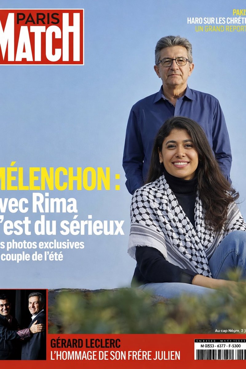 SitgesFranck's tweet image. Exclusif ! « Mélenchon : avec Rima c’est du sérieux ! » La romance de l’Eté. #ParisMatch #Bardella