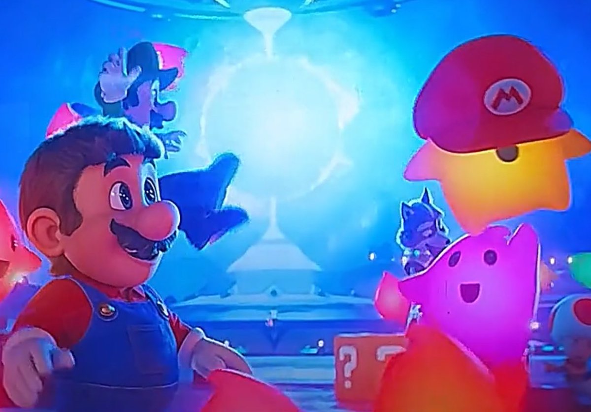 #TheSuperMarioGalaxyMovie 
Waittttt
The lumas are meeting their heroes for the first time that’s soooooo adorable!!