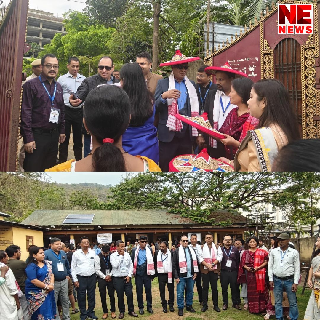 NENEWS24x7's tweet image. In Pictures| A delegation of foreign poll observers arrived in Assam ahead of the elections and visited polling locations throughout the state, witnessing the voting process.

#nenewstv #ForeignDelegation #votingprocess #observers #assamassemblyelections2026