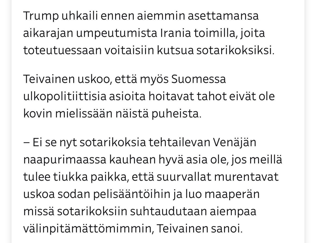 Teivo Teivainen tweet media