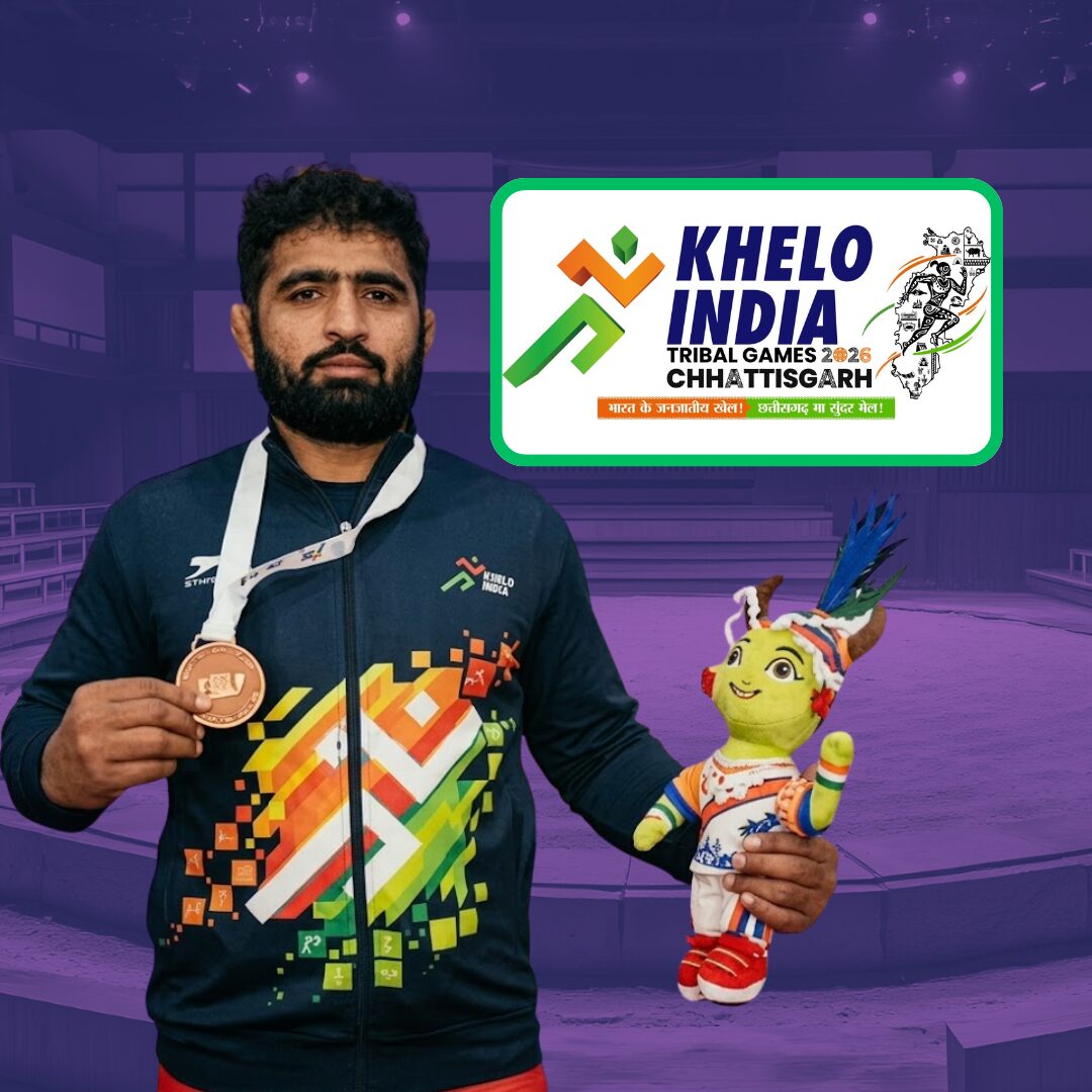 gravolite's tweet photo. Some wins are bigger than medals. 🇮🇳

Hamam Hussain — from delivering milk in J&amp;K to winning Gold at #KheloIndia Tribal Games 2026 🏆

No fancy setup. No shortcuts. Just consistency and belief.

This is what real champions look like.

#HamanHussain #Wrestling #Gravolite https://t.co/Yxrk6HajRP