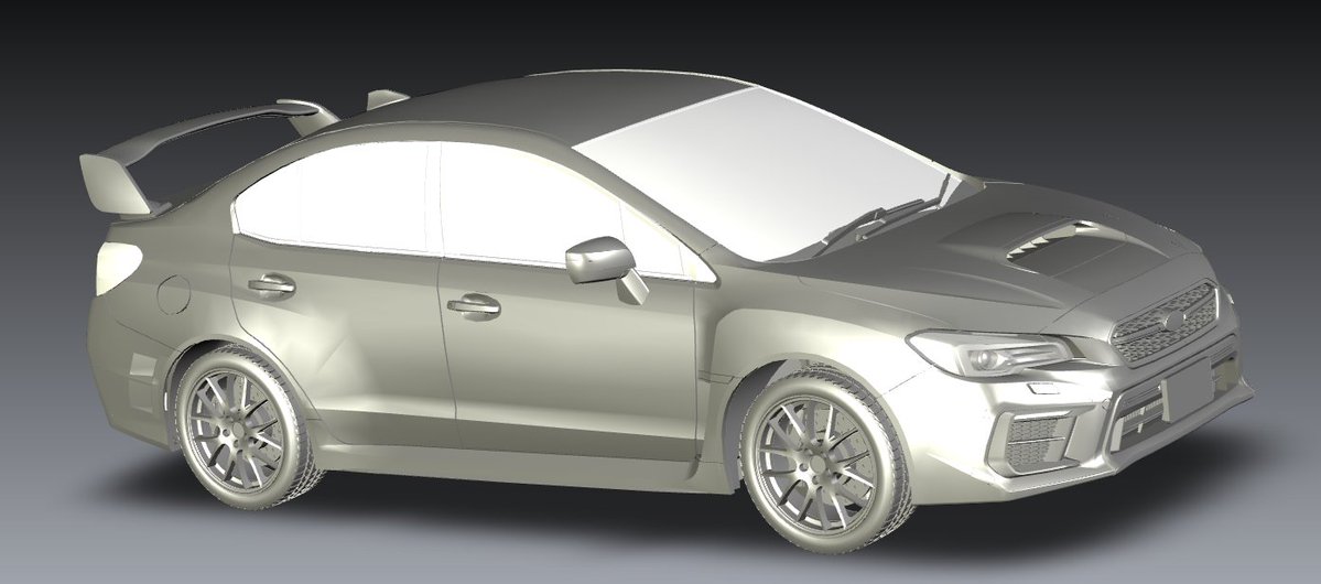 塗装接着式組立仕様のインチアップシリーズ（1/24スケール）
スバルWRX STI EJ20 Final Edition
受注開始となりました
フジミ模型では久々の完全新金型となります。