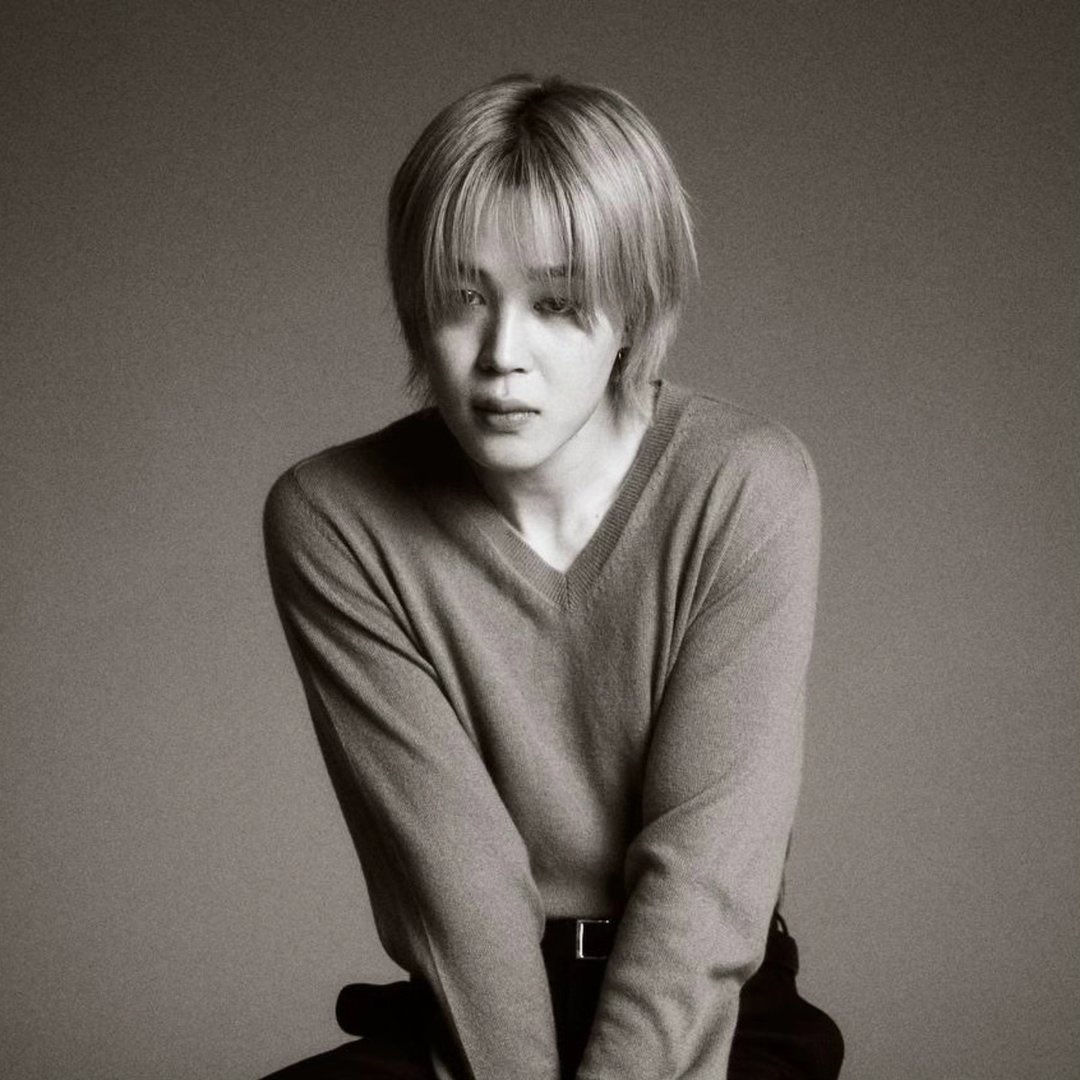 Jimin looks like a melancholic angel caught in a fading frame in his new Instagram profile picture.
