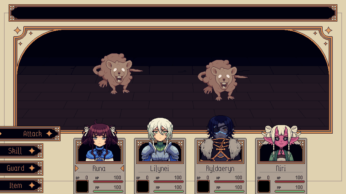 StarlitCastle's tweet photo. @devolverdigital Here's mine. 

Stray Magic 
A turn-based JRPG x dungeon crawler, where you explore a magic academy that has succumbed to chaos. https://t.co/Dqo1HDndRh