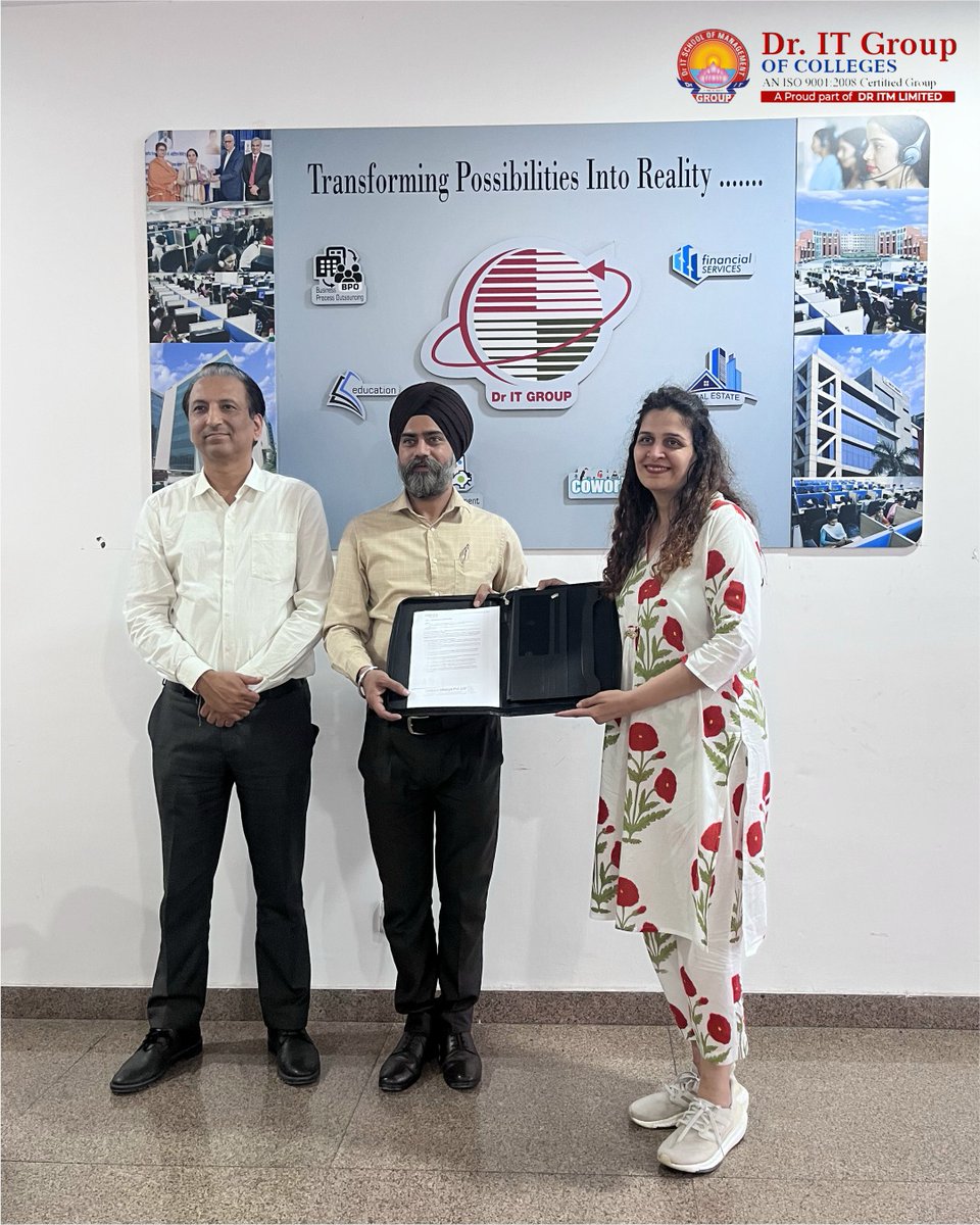 DrIT_group's tweet photo. A New Era of Industry-Oriented Learning Begins

Dr. IT Group of Colleges proudly signs an MoU with Solitaire Infosys 

📞 Contact: +91 9216798705, +91 8699119119
🌐 Visit https://t.co/SGO38SQXCh
📍 Banur, Punjab

 #dritgroupofcolleges #admissionopen2026 #collegeadmissions https://t.co/aGui3De7qt