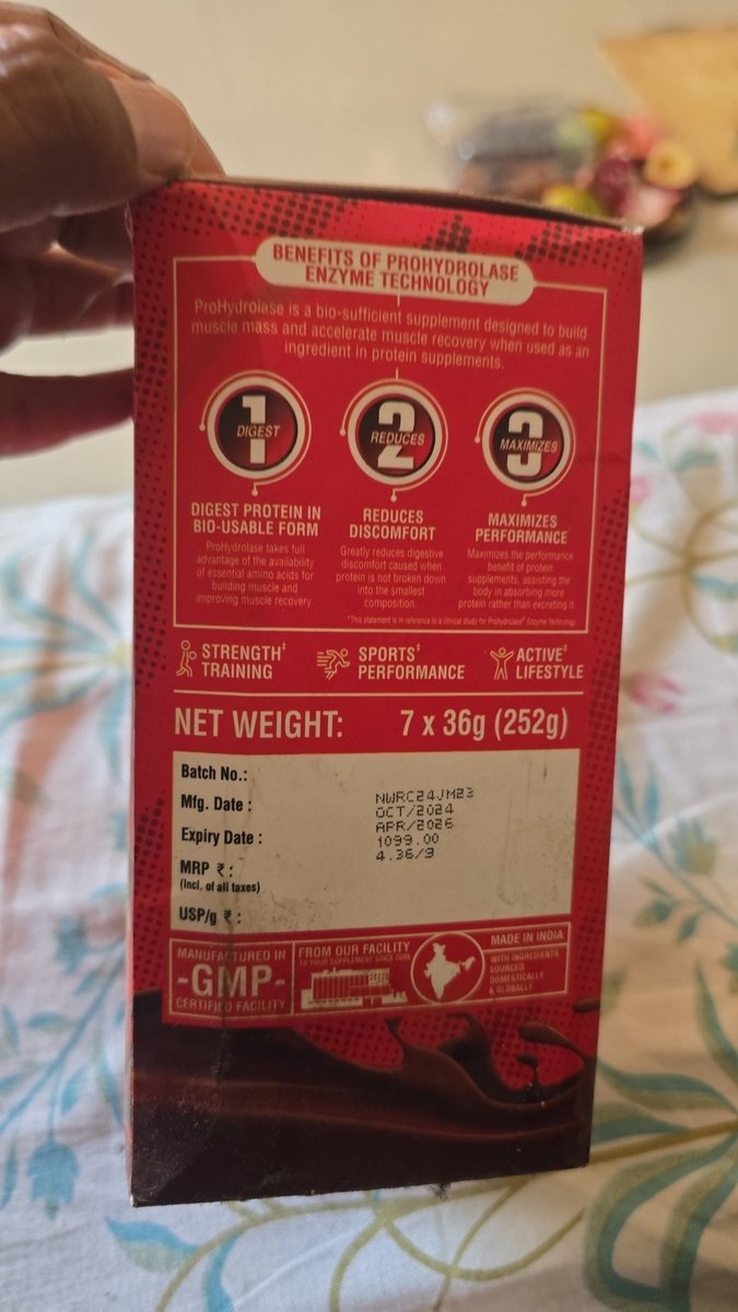 kirankumar9800's tweet photo. Zepto selling old expired protein powder @BigMusclesNutri fake products @nch1915 https://t.co/vG7z1V6LQ5