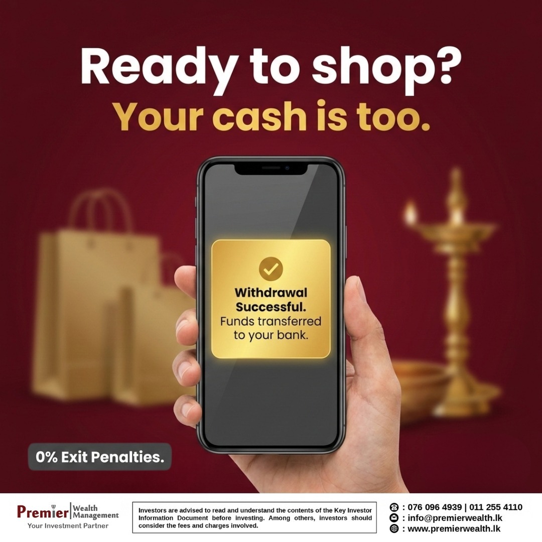 premierwealthsl's tweet photo. The Avurudu shopping season is at its peak! 🛍️🌸

Did you park your festival budget in the Premier Money Market Fund? If so, it is time to reap the rewards of smart planning. https://t.co/5f5avtDrdL
