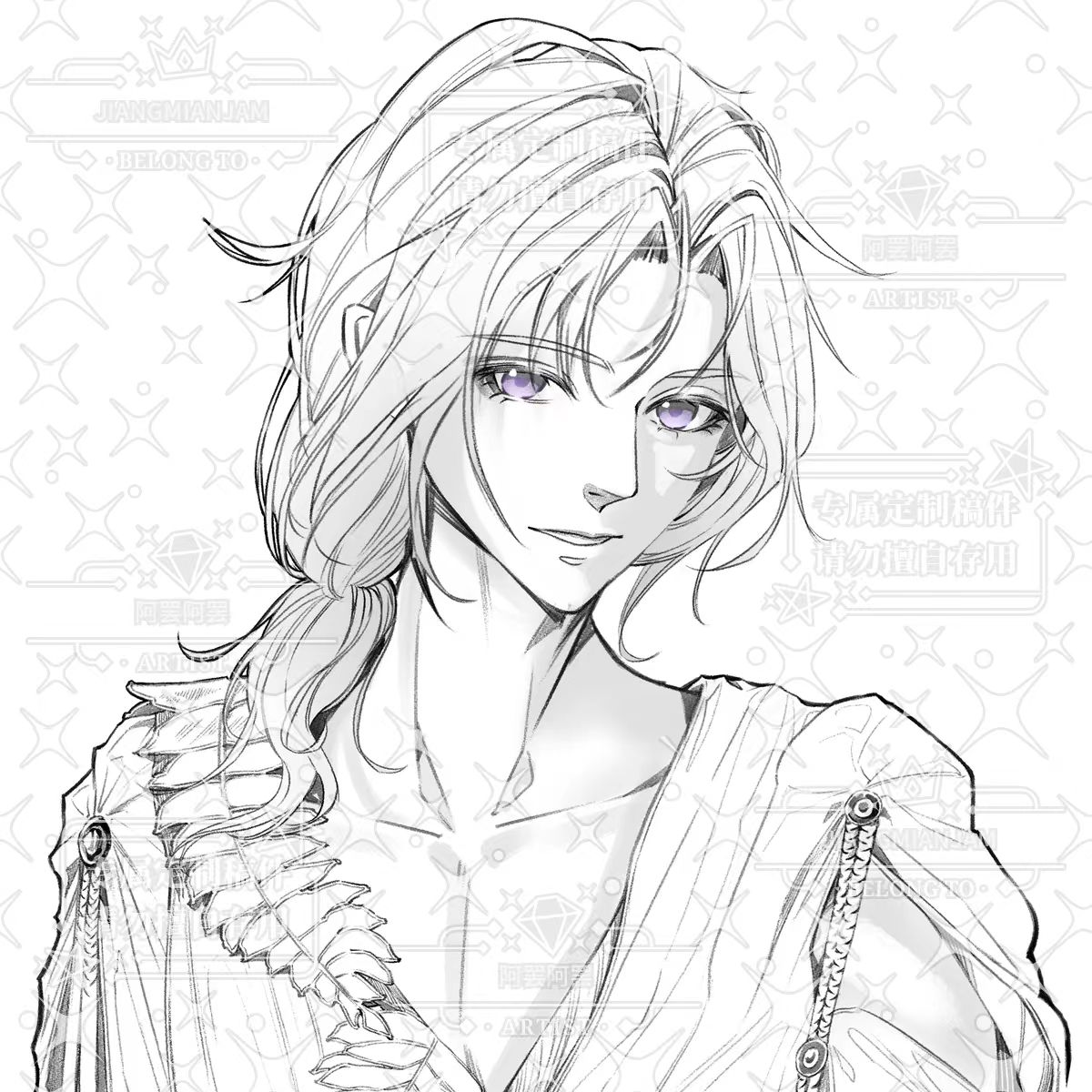 azo_ye53277's tweet photo. Time's Traces on Him 
#Painting #illustration #OC #OriginalCharacter #BlackAndWhiteArt #Portrait #CommissionArt #TimePassing #Drawing #Illustration #イラスト  #モノクロ https://t.co/iNyvcDsgAN