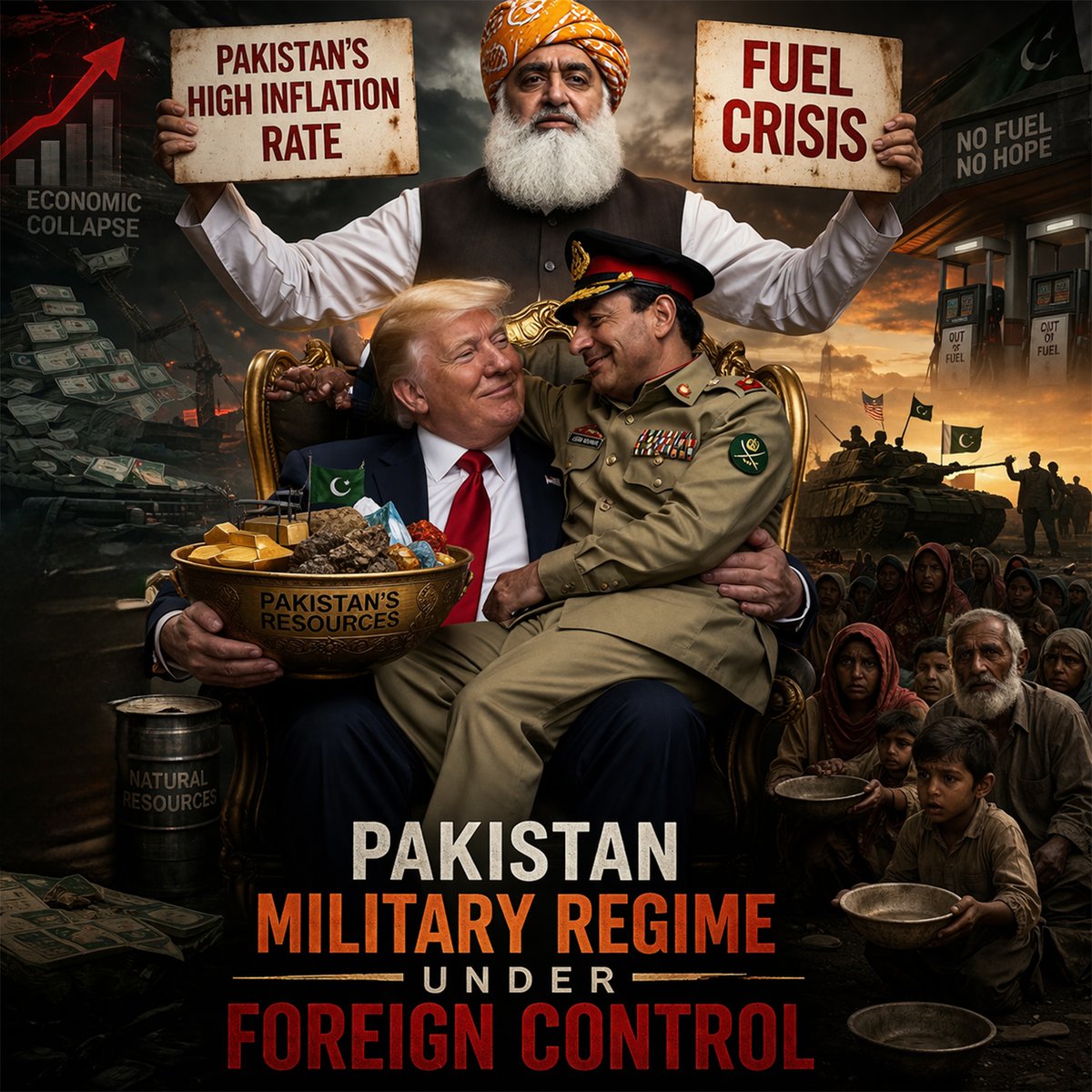 Heroofkashmir's tweet image. Allegations of external influence and internal crises raise serious questions about governance, accountability, and the impact on ordinary citizens. Stability and transparency matter more than ever.
#Governance #Accountability #EconomicCrisis #GlobalPolitics #PublicConcern