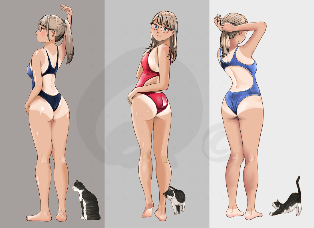 競泳水着日焼け跡HIPどうぞ😋 