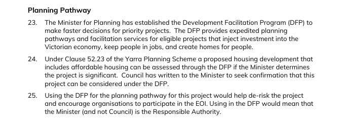 locksmith_1998's tweet photo. Bit amusing that City of Yarra officers are recommending that their own affordable housing project is submitted to the state government rather than their own planning department…. https://t.co/O74NTs8wYY