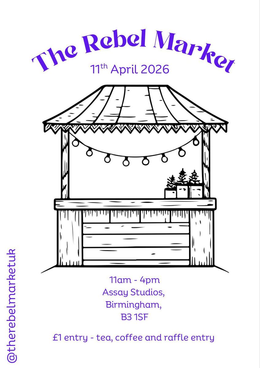 MyJQ's tweet image. What makes the #JQ so special? Its thriving community of #makers! 
See it in action this Saturday 11 April at the debut #RebelMarket in #AssayStudios 11am-4pm. 
Support the 15 creators who make our area unique. facebook.com/groups/birming… 
#JQLife #JQMarket #JQGraph #Craftsmanship