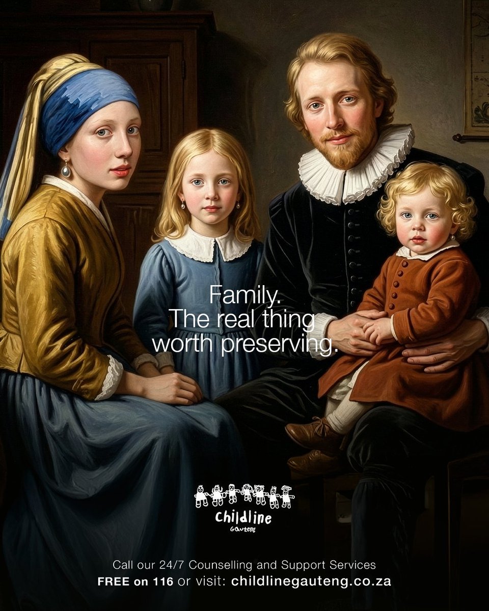 ChildlineGP's tweet photo. Lady with the pearl earring

We don’t know if she had a family. But, we’re sure if she did, she’d want to preserve it too.

When you protect a family, you protect a child. Help us do both. Show your support by visiting https://t.co/1Zd8o9cAcz a https://t.co/kABSC5CQYm