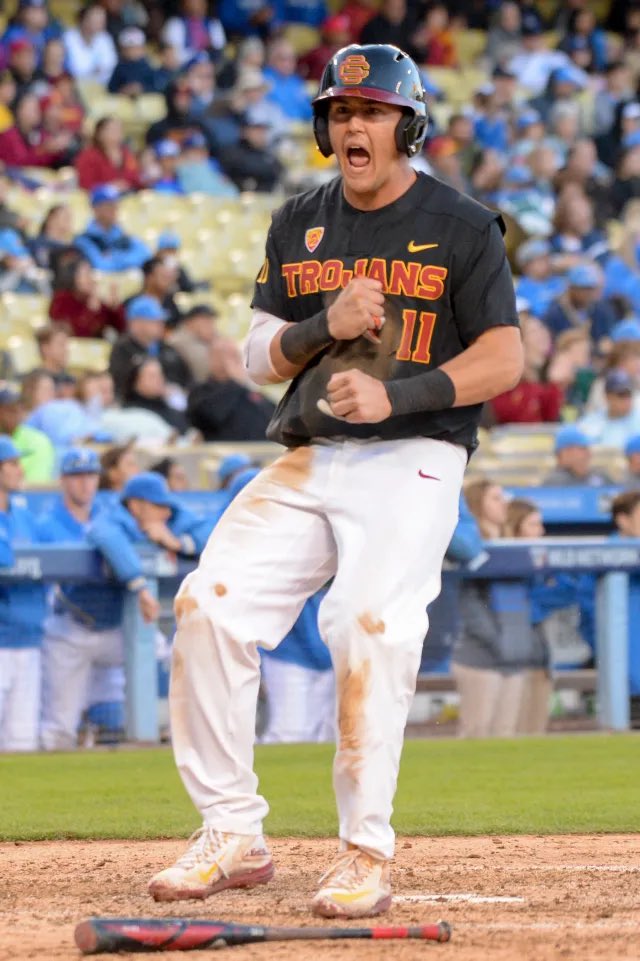 ca_athletes1's tweet photo. Lars Nootbar
Outfielder
USC Trojans (2016-18) https://t.co/47pzXK2g3p