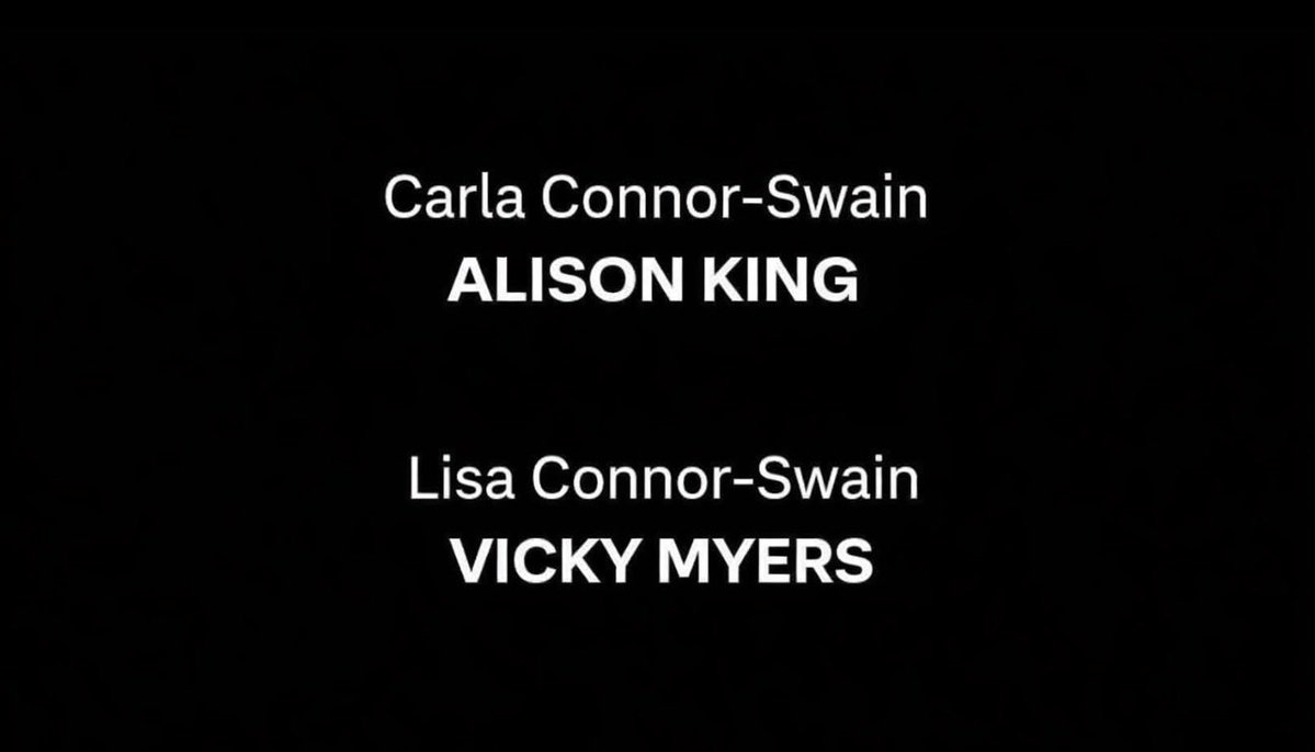TheConnorSwains's tweet image. April 23rd, 2026, after the first successful WLW wedding on the UK’s most iconic street, and these credits premiere…

What then?
#Swarla #Corrie #RepresentationMatters