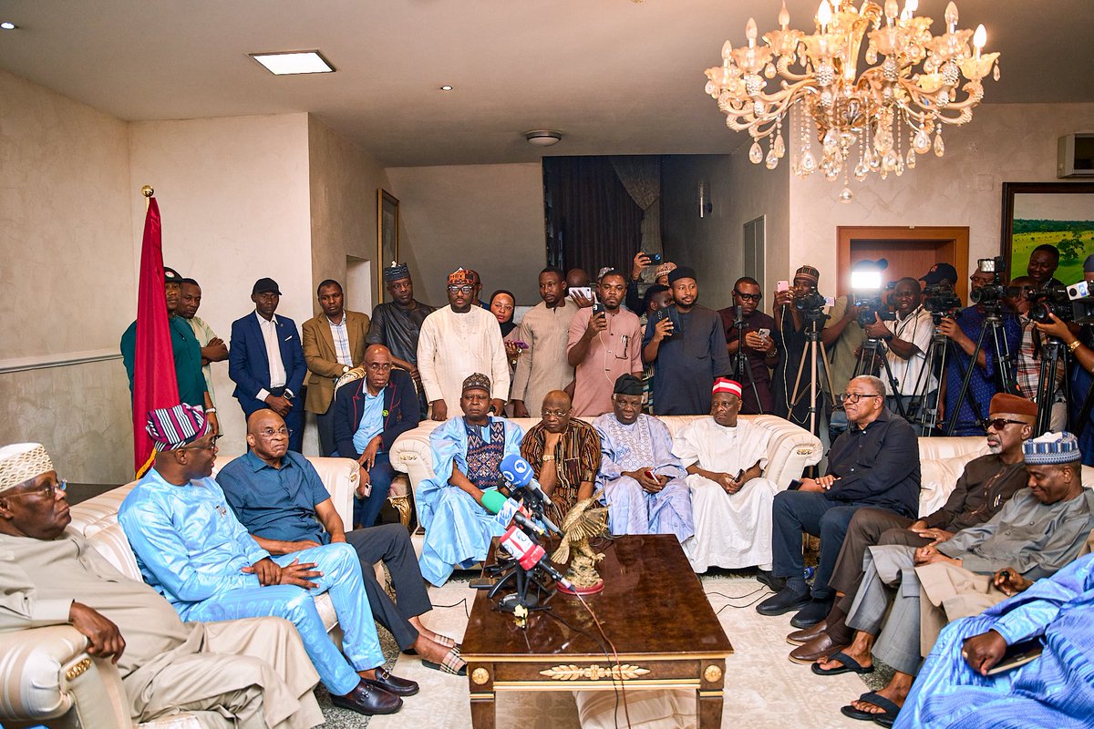 Seyi Makinde, Governor of Oyo State, alongside Turaki and PDP executives, met with the leaders of the ADC in Abuja.