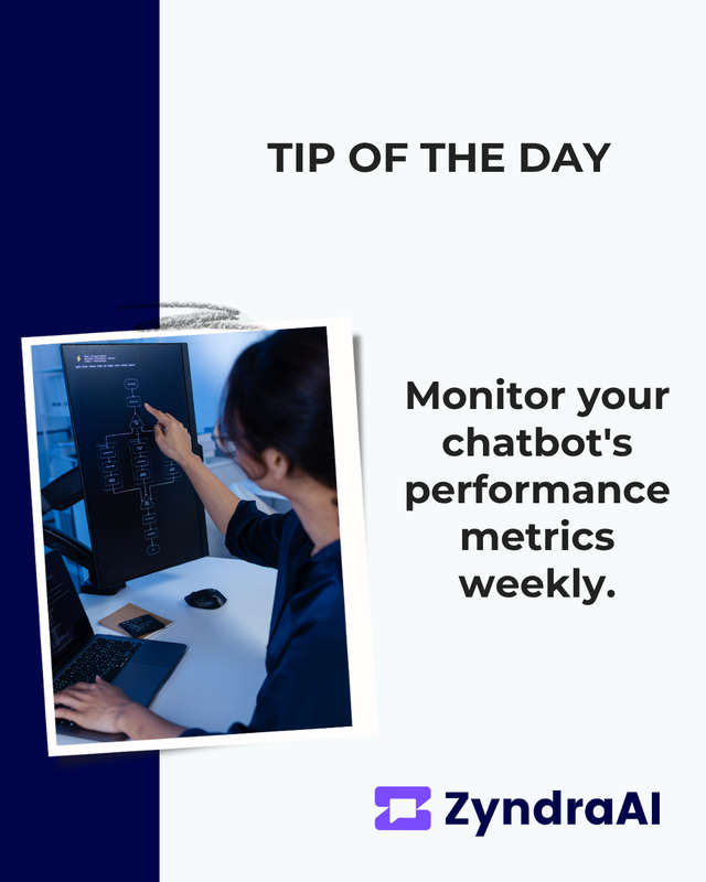ZyndraAI's tweet photo. What gets measured gets improved, and chatbots are no exception. 📊 

#PerformanceMetrics #DataDriven #AIchatbots https://t.co/BRjnMmlR2Z