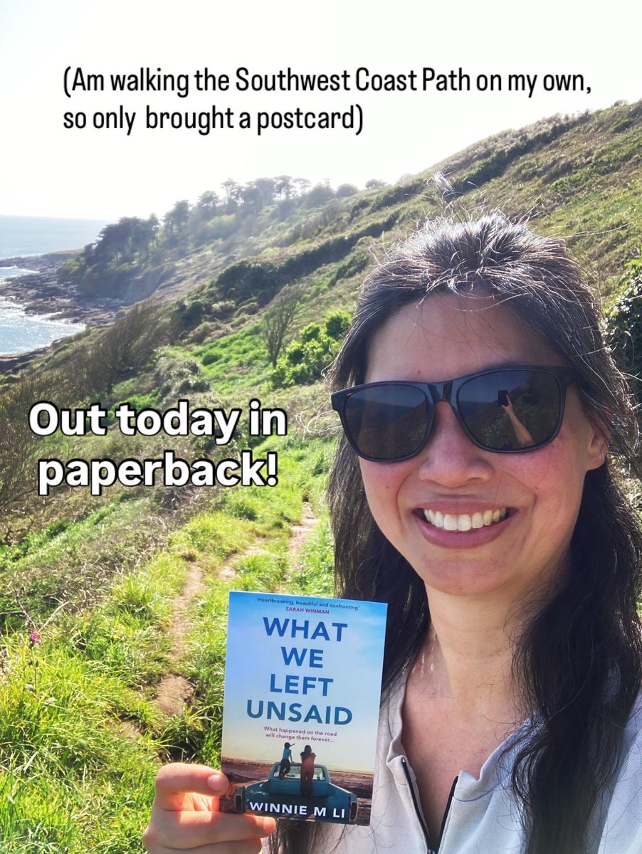 winniemli's tweet image. WHAT WE LEFT UNSAID is out today in UK/Irish paperback! 🌟 I’m currently on a long walk in Cornwall, so I didn’t bring a copy of the book, but you can get your new, lighter edition of it here: 
geni.us/139870511X

#pubday #bookstagram #booklaunch
