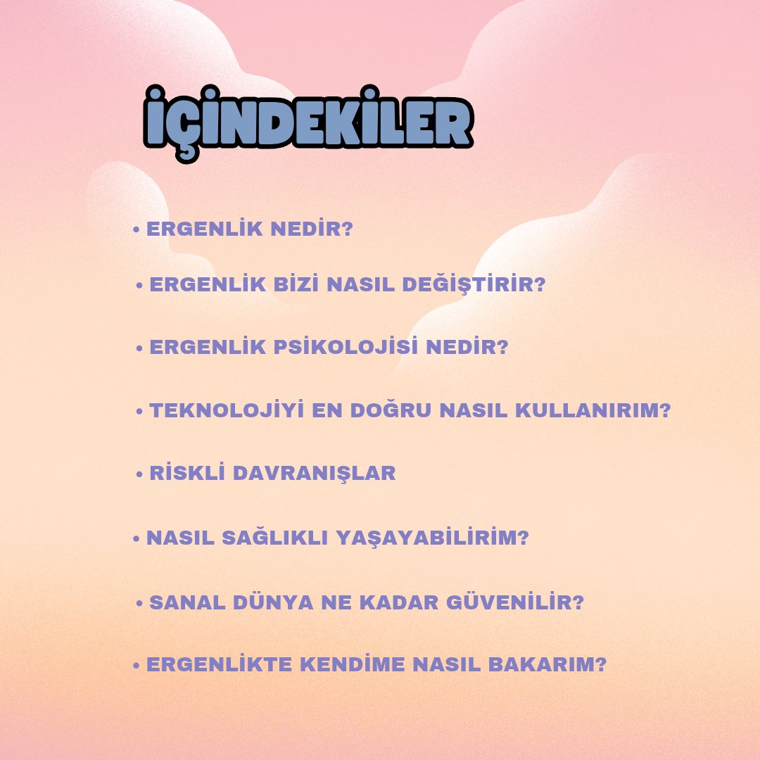 midyatram's tweet photo. "Kızlarda Ergenlik E- Bülten Çalışması"

Kurumumuz PDR Hizmetleri Bölümü tarafından hazırlanan " Kızlarda Ergenlik" konulu e- bülten yayında. Bültenin tamamına Instagram sayfamızdan ulaşabilirsiniz.

Tüm okuyucularımıza faydalı olmasını dileriz...

https://t.co/HHDD4BU1ft https://t.co/s7X8dXm3XA