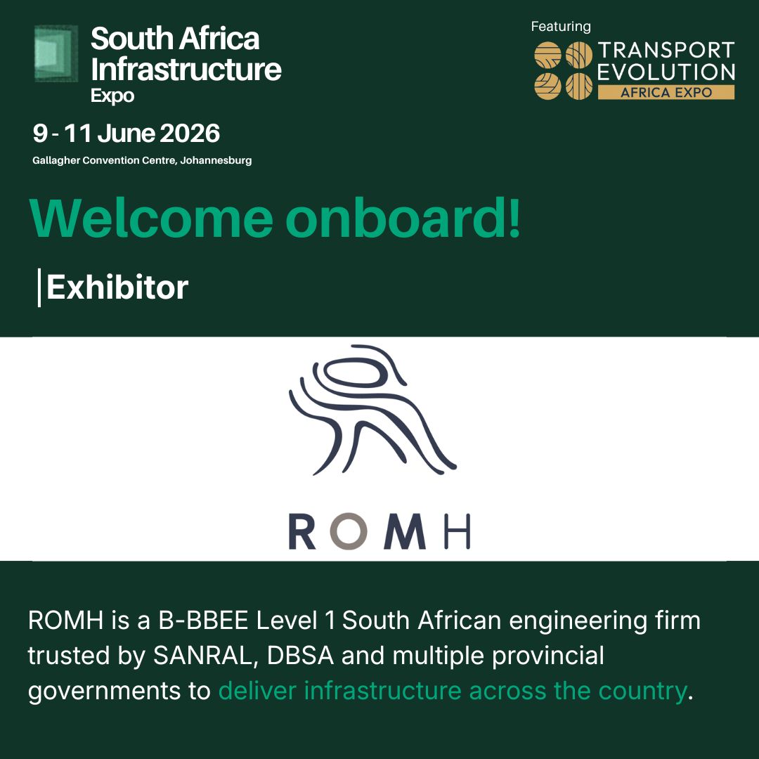We are delighted to welcome ROMH to SAIE 2026. A proudly South African, 100% black-owned firm delivering infrastructure across transportation, urban &amp; water sectors.

Register for Free: bit.ly/4t2Pskz
9–11 June 2026 | Gallagher Convention Centre, Johannesburg

#SAIE2026