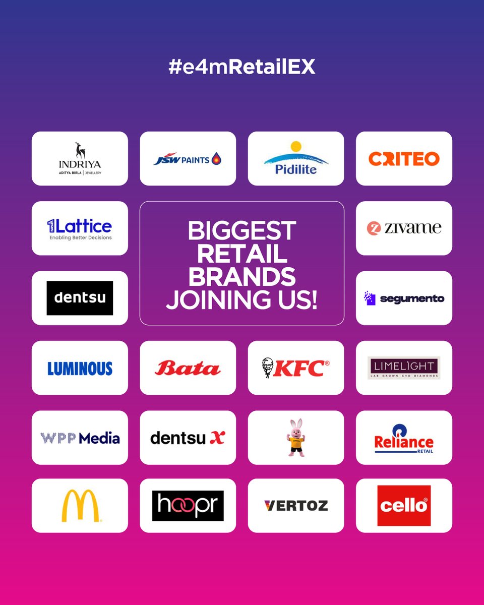 e4mevents's tweet image. Still struggling to connect your retail touchpoints?
AI, Gen Z &amp;amp; retail media are reshaping growth. 
Join #RetailReimagined and stay ahead.

🎟️ 30% OFF passes — limited time!
Register: bit.ly/471SLQx

#RetailMarketing #AIinRetail #GenZMarketing #RetailInnovation