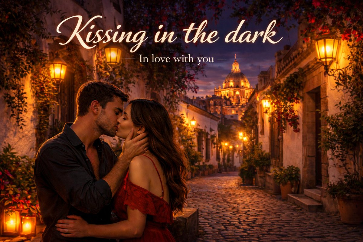Kissing in the dark tweet media