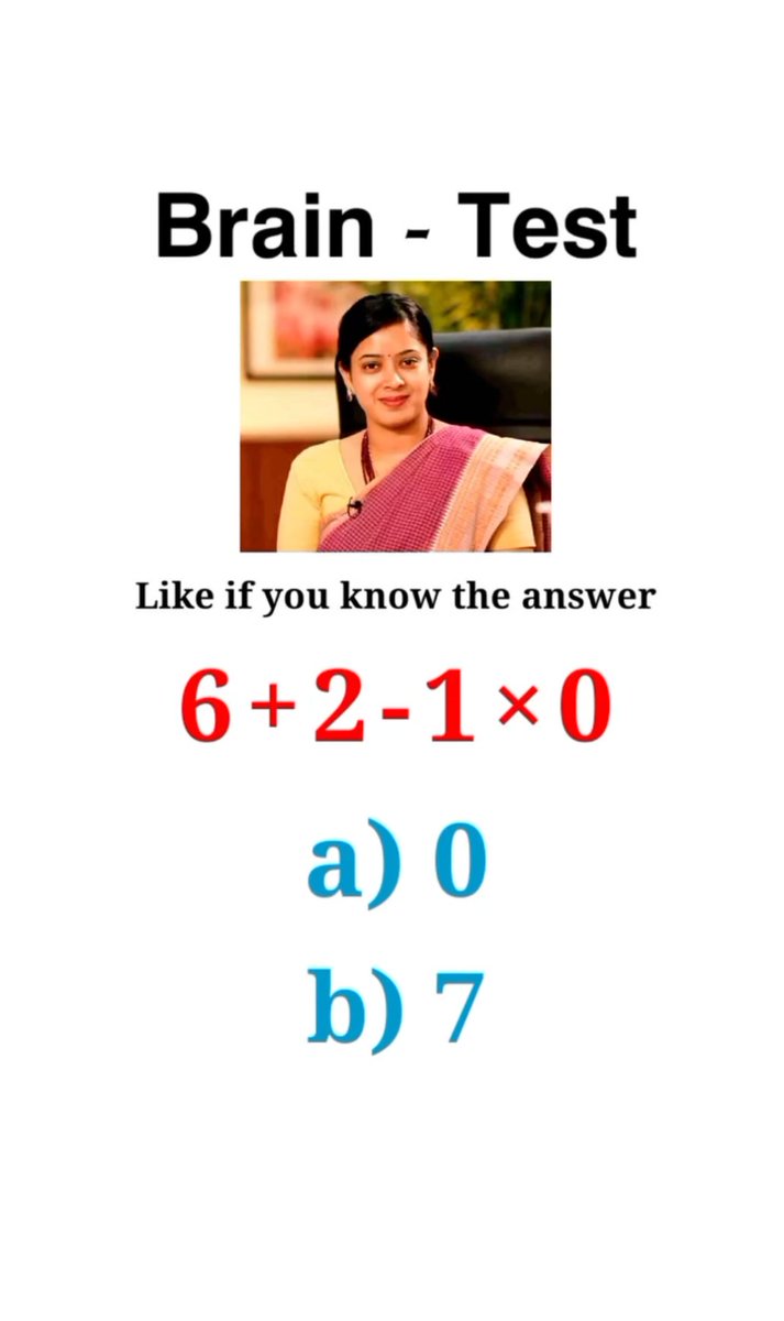 SolvingForZ's tweet image. Math Test 🤯 comment your answer 💯

#math #maths #mathematics #mathtest #mathquiz