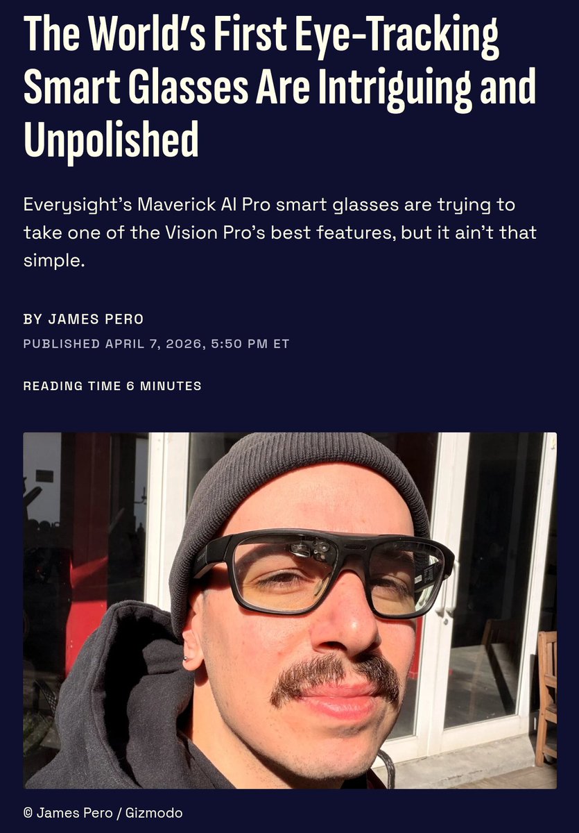 AlphaRichard's tweet image. Look at this stupid cnut. He thinks #pervspecs are still worth reporting on, and now he's reviewing #eyetracking. An able bodied male is reviewing eye tracking, let that sink in. Tech journos are incepid little shits now. #MetaRayban et al aren't safe for any of us apart from men